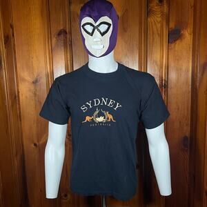 Men's XS Sydney Australia Embroidered Graphic T Shirt Casual Tourist